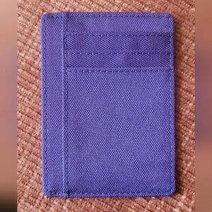 Purple Canvas Card Sleeve with ID Window
